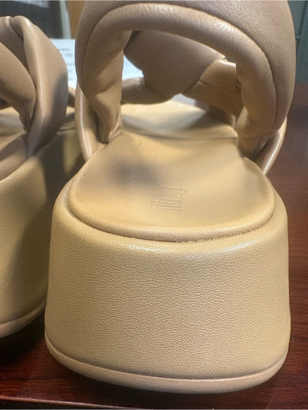 FitFlop Beige Knotted Slingback Sandals F Mode - Picture 9 of 14